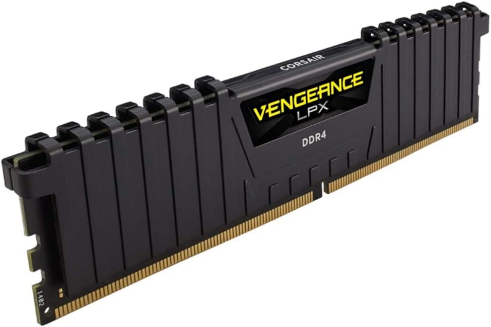 Memória DDR4 16GB PC3200 Vengeance LPX Preto CMK16GX4M1E3200C16 CORSAIR Memória CORSAIR DDR4 16GB 1X16GB PC 3200 Vengeance LPX Preto CMK16GX4M1E3200C16