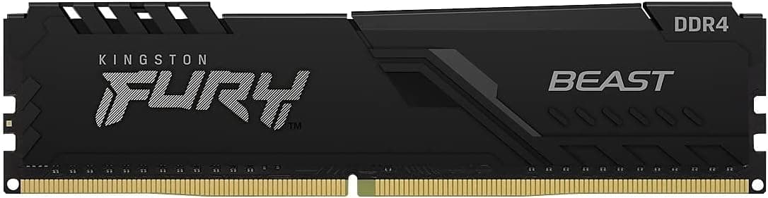 MEMÓRIA KINGSTON FURY BEAST DIMM DDR4 8GB 3200 MHZ KF432C16BB/8 1,35V 1Rx* 288 pinos Desktop Gamer