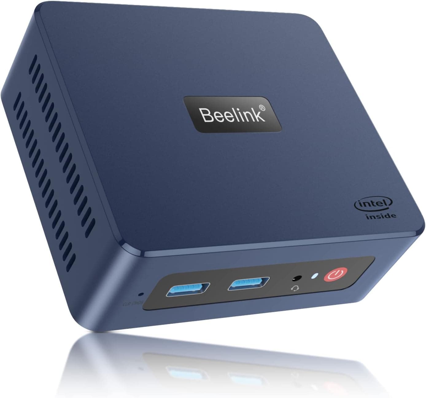 Beelink Processador Mini S Intel 11ª geração N5095(4C/4T, cache 4M, 2,0GHz até 2,9GHz), Mini Pc 8GB RAM DDR4/256GB SSD, 4K@60Hz, Gigabit Ethernet, WiFi5, BT4.0, Ventilador, Dual HDMI,