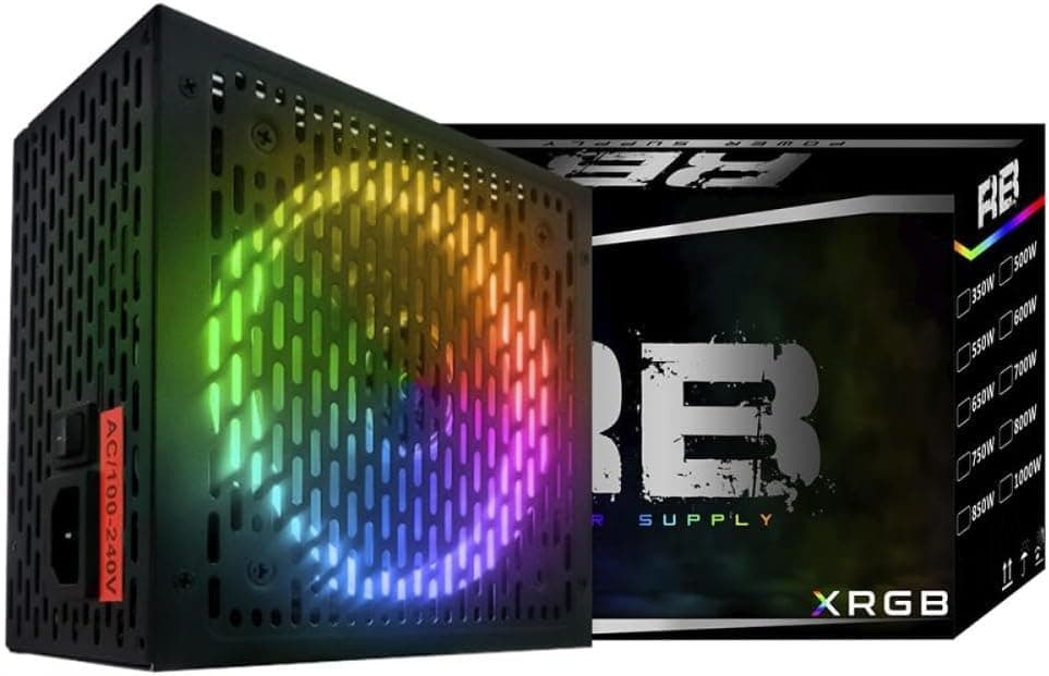Fonte De Alimentacao Brx Rainbow 80 Plus 650w Rgb Bivolt
