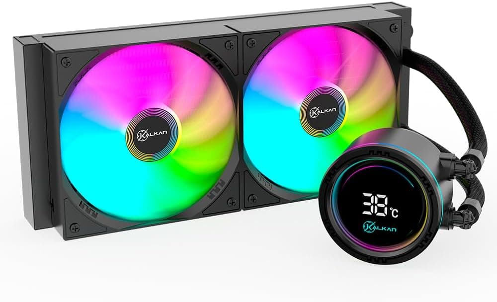 Water Cooler Gamer Kalkan Alpha 240 ARGB com display Preto KLK00047