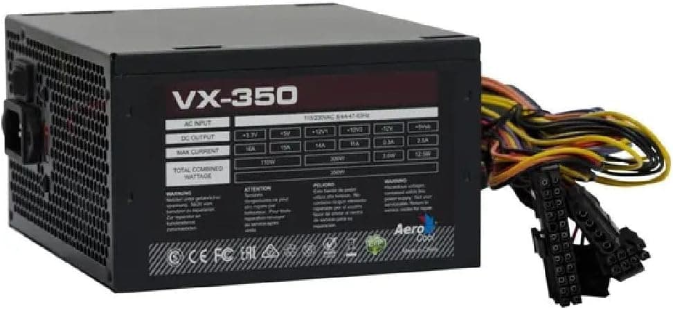 Fonte de Alimentação Aerocool Stealth VX-350-350W, S/Cabo