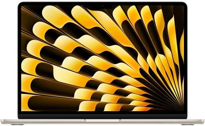 Apple 2026 MacBook Air (de 13 polegadas, Chip M5 da Apple com CPU de 10 núcleos e GPU de 10 núcleos., 16GB Memória unificada, 1 TB) - Estelar