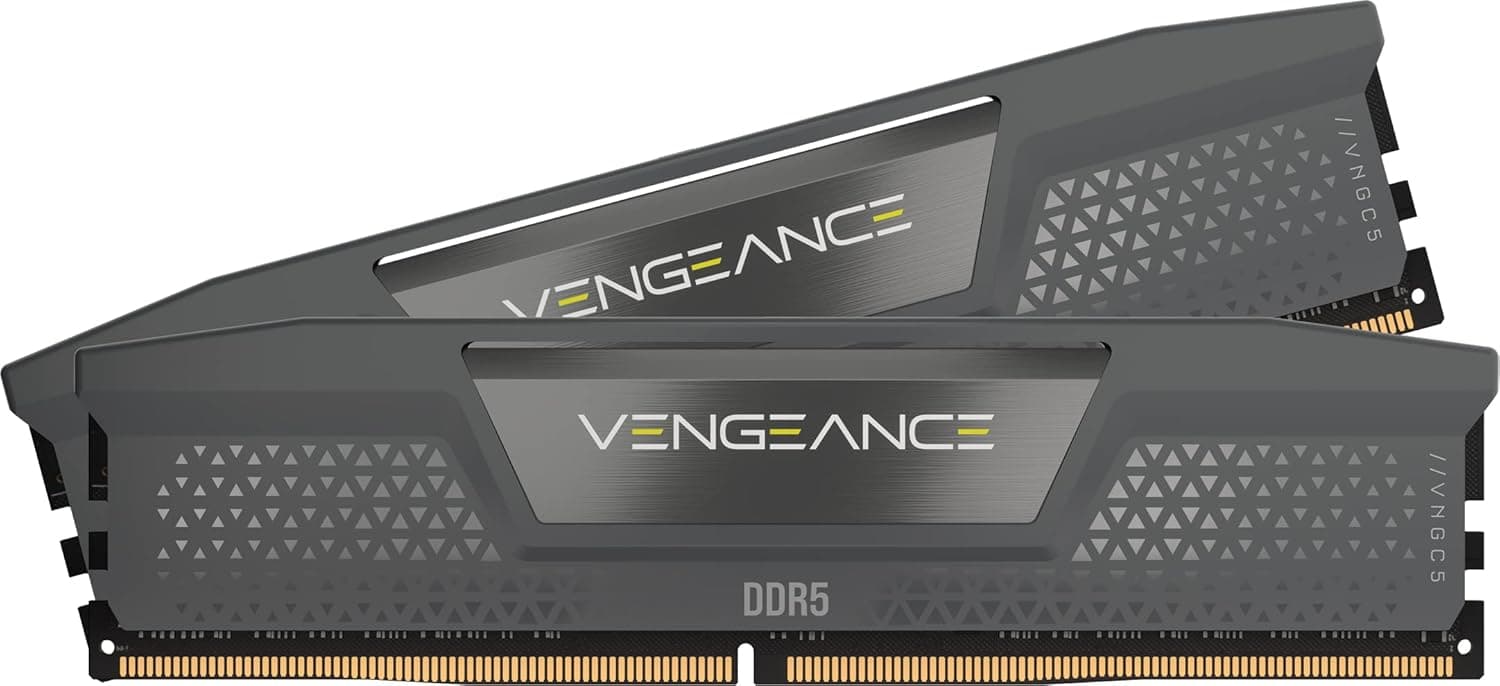 CORSAIR VENGEANCE DDR5 RAM 16GB (2x8GB) 6000MHz CL36-44-44-96 1.35V AMD EXPO & Intel XMP 3.0 Desktop Computer Memory – Cinza (CMK16GX5M2E6000Z36)