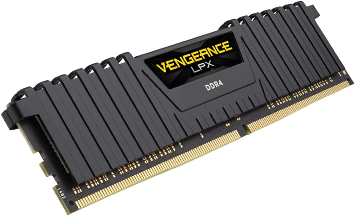 Corsair Vengeance LPX 8 GB (1 x 8 GB) DDR4 3200 (PC4-25600) C16 Otimizado para AMD Ryzen - Preto
