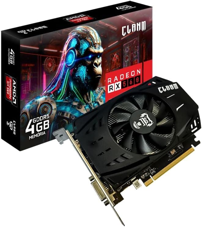 Placa de Vídeo Redeon RX 560 4GB GDDR5 256-bit 1125MHz – HDMI/DP/DVI – Alto Desempenho