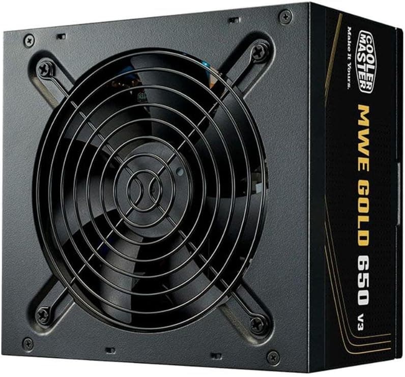 COOLER MASTER, FONTE COOLER MASTER ATX 3.1 650W MWE GOLD 650 V3 PFC ATIVO 80 PLUS GOLD COM CABO DE FORCA GARANTIA 5 ANOS