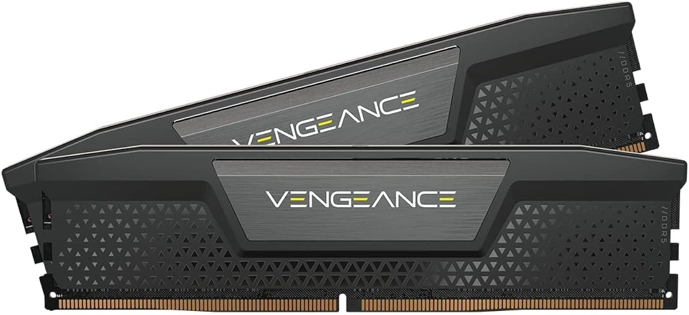 CORSAIR VENGEANCE DDR5 RAM 16GB (2x8GB) 5200MHz CL40 Intel XMP iCUE Memória de computador compatível - Preto (CMK16GX5M2B5200C40)