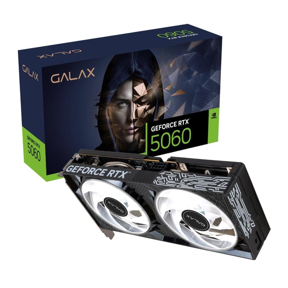 Placa de Vídeo GALAX Nvidia GeForce RTX 5060 1-Click OC V2 8GB GDDR7 | Amazon.com.br