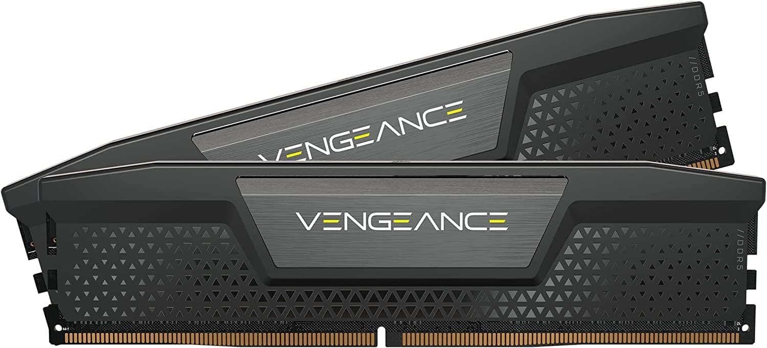 CORSAIR VENGEANCE DDR5 RAM 48GB (2x24GB) 6000MHz CL36 Intel XMP iCUE Memória de computador compatível - Preto (CMK48GX5M2E6000C36)