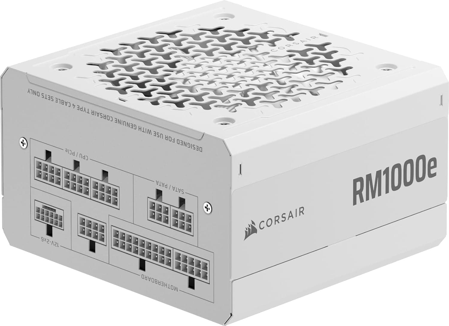 CORSAIR RM1000e (2025) Fonte de alimentação ATX de baixo ruído totalmente modular com cabo 12V-2x6 - compatível com ATX 3.1 e PCIe 5.1, eficiência Cybenetics Gold, capacitores classificados 105°C