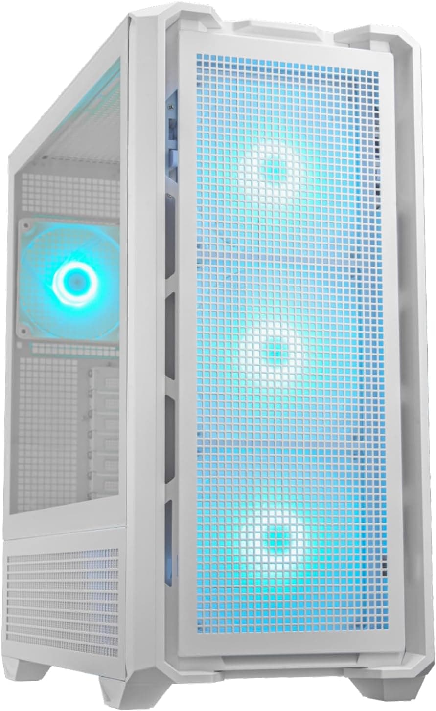 Gabinete Gamer Cougar, MX600, RGB, Lateral de Vidro, Full-Tower, 4x Fans, White