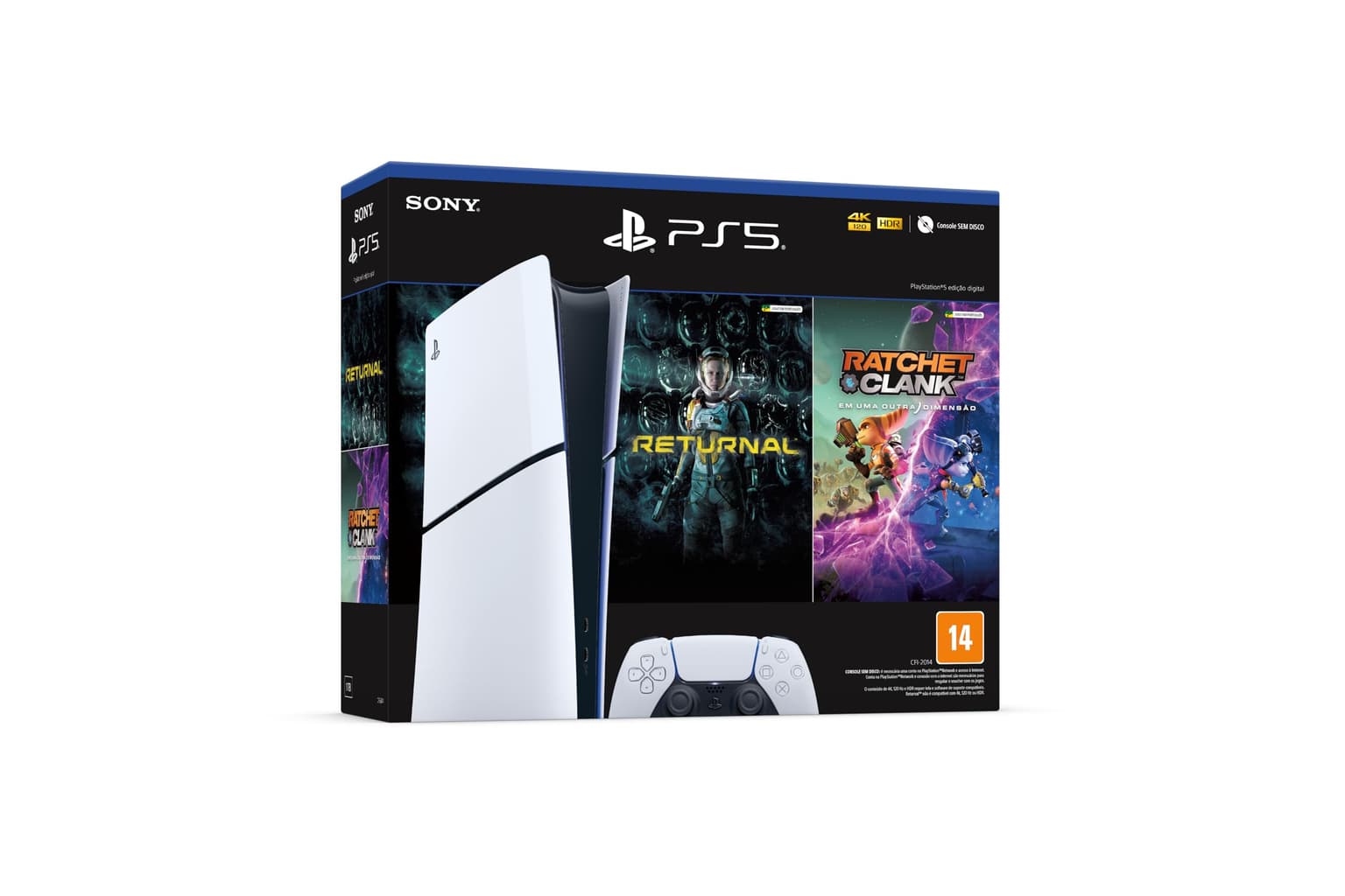 PlayStation®5 Slim Edição Digital com 2 Jogos : Amazon.com.br: Games e Consoles