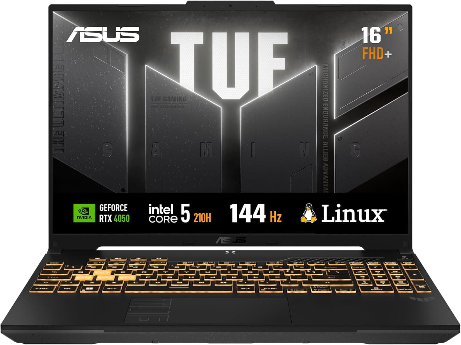 ASUS TUF Gaming F16 Intel Core 5, RTX 4050, 8 GB, 512 GB SSD, KeepOS,16.0'' FHD, Mecha Gray - FX607VU-RL054