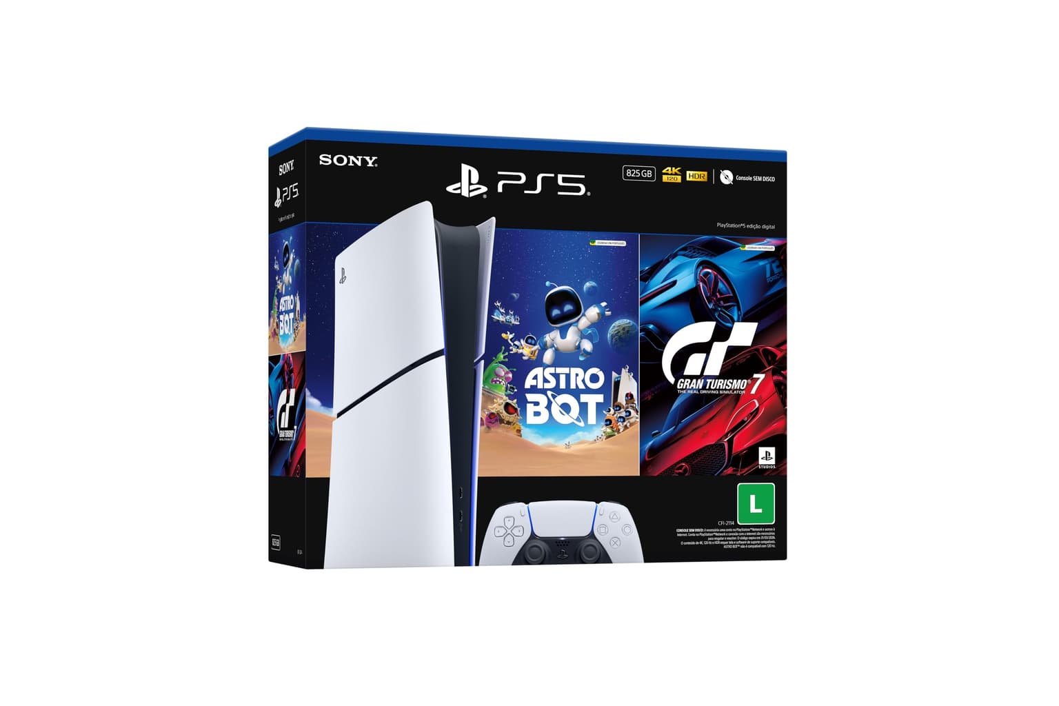 PlayStation®5 Slim Digital 825GB – Pacote ASTRO BOT e Gran Turismo 7 : Amazon.com.br: Games e Consoles