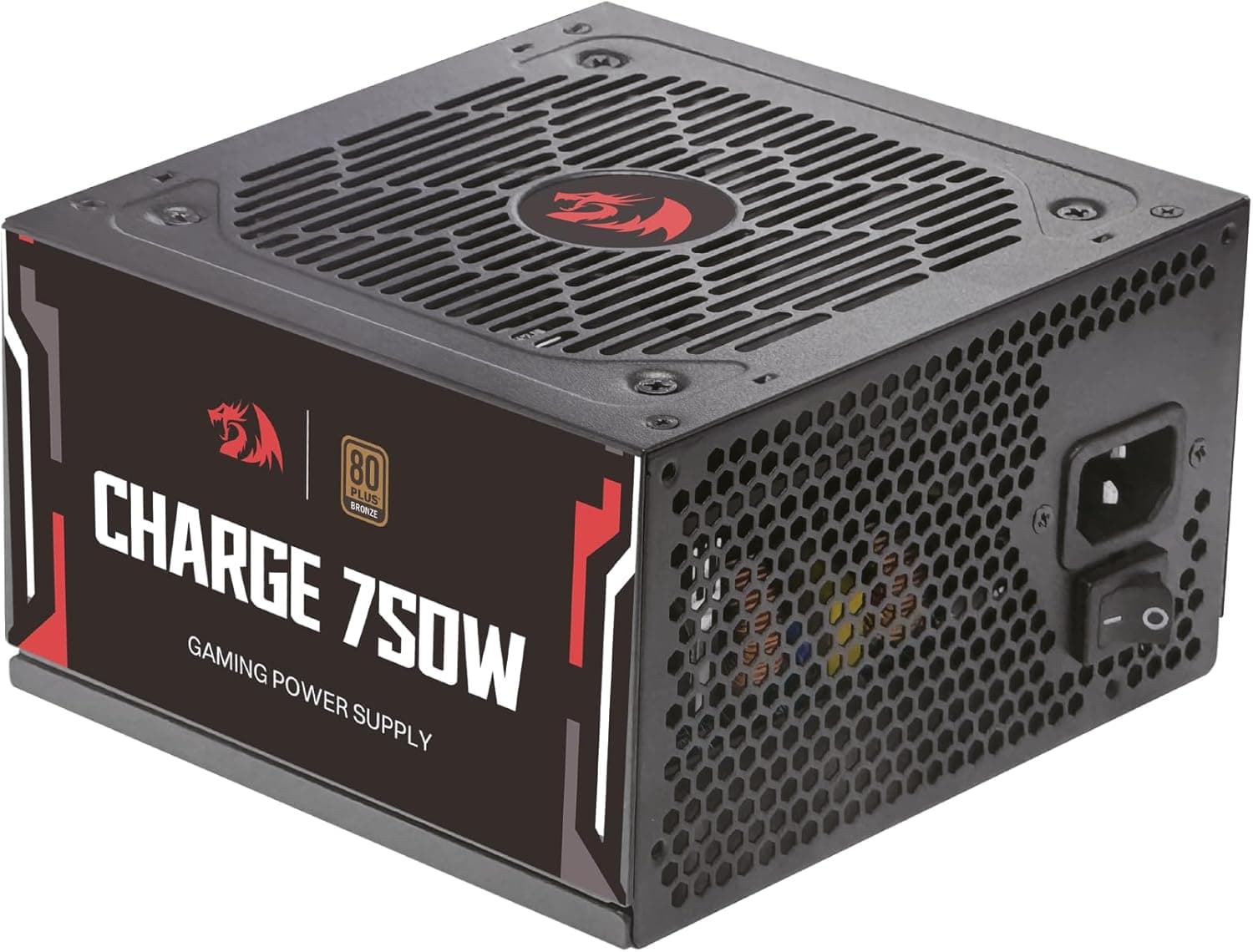 Fonte Gamer Redragon Charge 750W Preto ATX 80 Plus Bronze Capacitores 100% Japoneses FRC-750