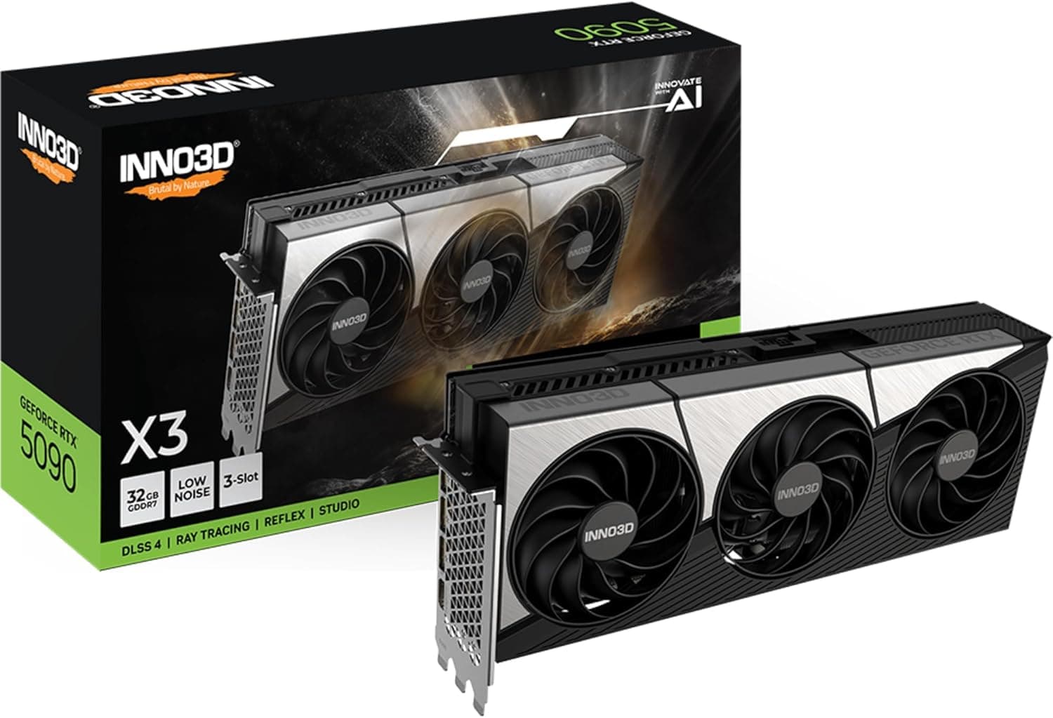 GPU INNO3D GEFORCE RTX 5090 X3 32GB 512-BIT GDDR7 N50903-32D7-17593928