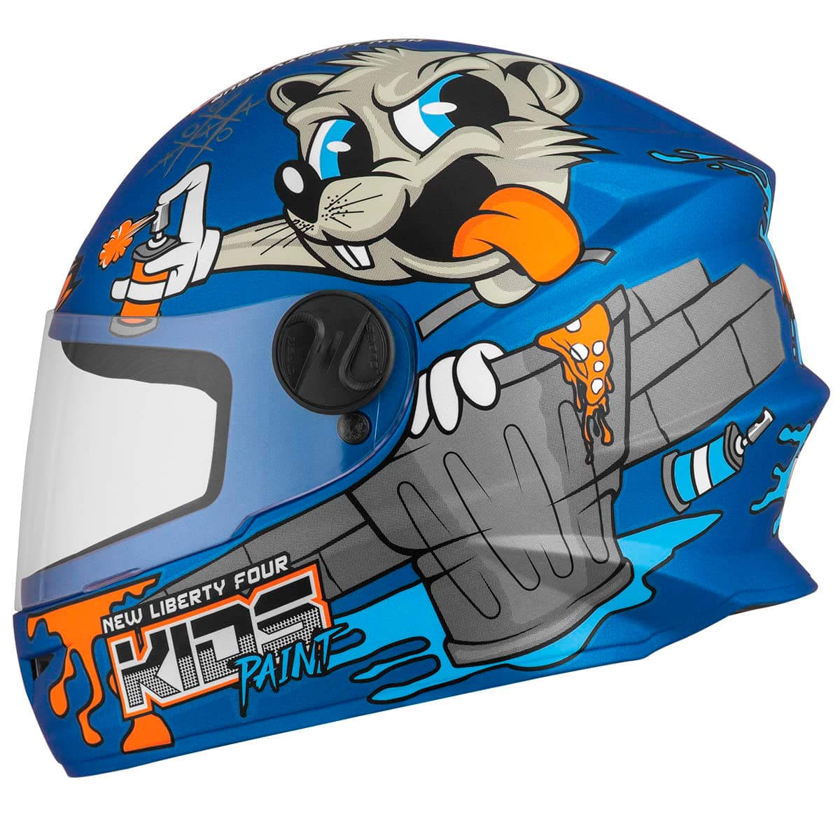 Pro Tork Capacete Infantil Liberty Four Kids Paint 54, Cor: Azul Fosco | Amazon.com.br