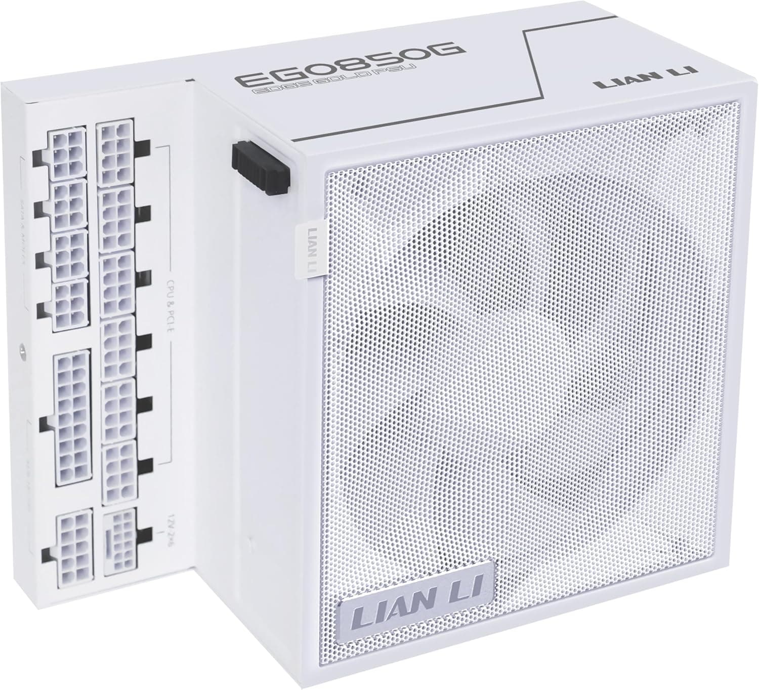 Fonte Lian Li Edge Gold 850W 80 Plus Gold Branco Full Modular 12VHPWR Cybenetics Gold EG0850G WHITE BR