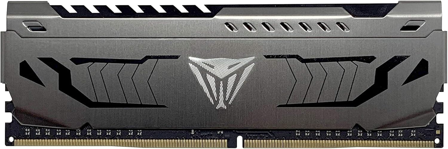 Patriot Viper Steel DDR4 RAM 8GB (1X8GB) 3200MHz CL16 1.35v UDIMM Desktop Gaming Módulo de Memória Compatível com XMP - PVS48G320C6