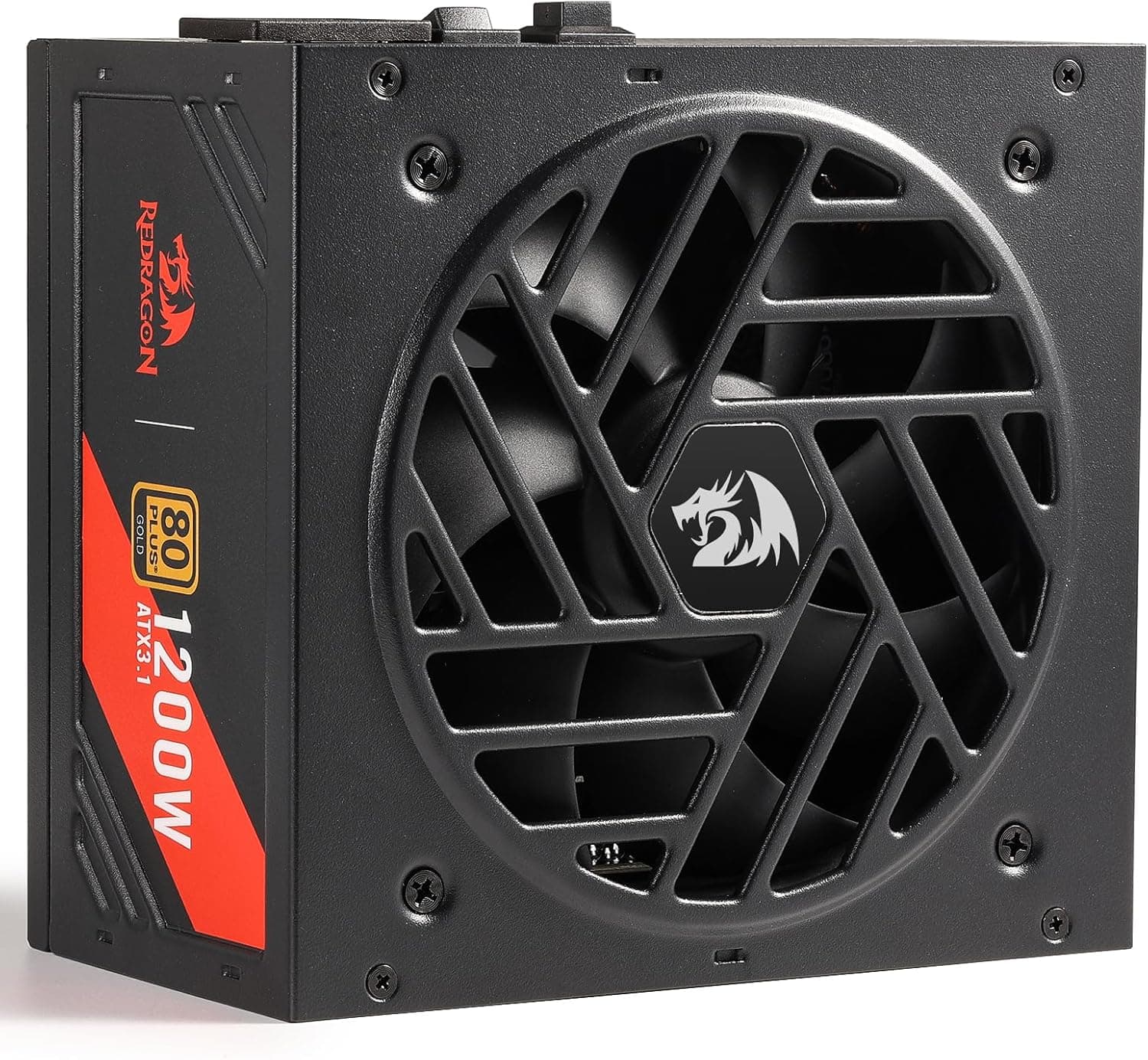 Fonte Gamer Redragon Master RGMS 1200W 80 Plus Gold ATX 3.1 PCIe 5.1 12V-2x6 GC-MS05